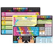 ASHLEY PRODUCTIONS Smart Poly Learning Mat, 12 x 17in, Keyboard Basics + Internet Safety 95021